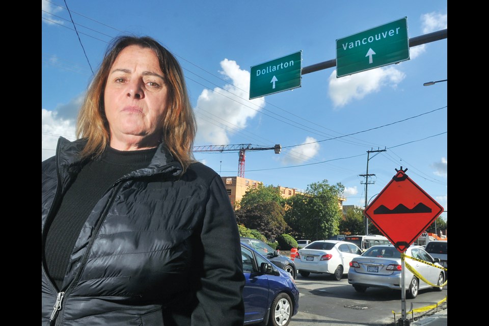 District of North Vancouver Coun. Lisa Muri raised the alarm about a Ministry of Transportation and Infrastructure plan to redraw the lanes near the Ironworkers Bridge| Paul McGrath / North Shore ߣ