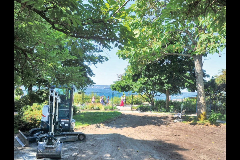 West Vancouver’s Seawalk Gardens are undergoing improvement work this summer. | Paul McGrath / North Shore News 