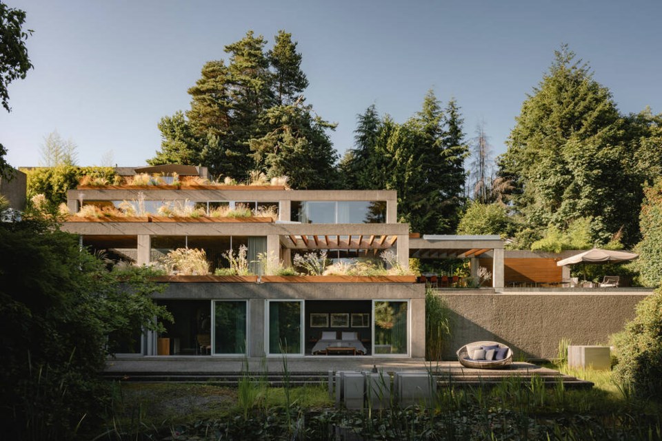 Eppich House is built over four levels on a sloped lot in West Vancouver. | Conrad Brown 