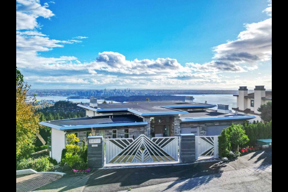 A new six-bedroom 10-bathroom three-story 10,000-square-foot home at 1416 Sandhurst Place in West Vancouver’s Chartwell neighbourhood sold July 21 for $18 million. | Derek Grech / The Partners 