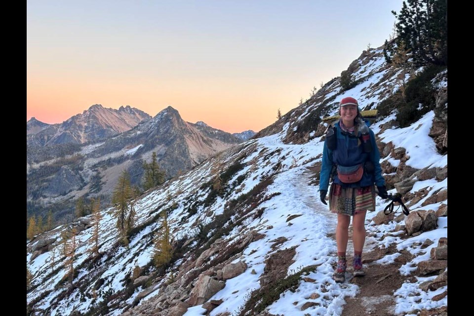 Capilano University OREC alumna Gabby Dujmovic hiked in the North Cascades in Washington state during her five month journey on the Pacific Coast Trail. | Courtesy of Gabby Dujmovic