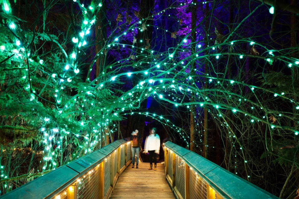 Capilano Suspension Bridge Park is holding their annual Canyon Lights event, where thousands of bright lights will be on display in celebration of the festive season. | Capilano Suspension Bridge Park