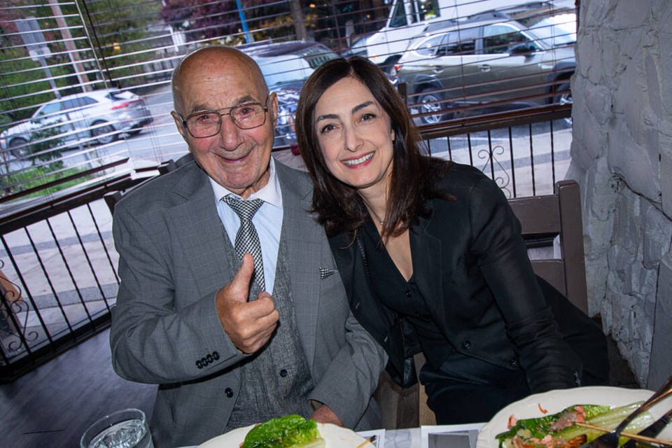 Andreas Arsoniadis and his daughter Kaity get ready to celebrate 40 years in business for Andreas Restaurant, a Central Lonsdale dining staple. Kaity, who works as a policy advisor in the shipping sector, has taken a larger role in the restaurant after her father suffered a stroke three years ago. | Nick Laba / North Shore News 