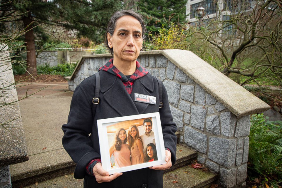 Despite delays on the project so far, Hooriran Sohran said she likes the Jack Loucks Court location. Sohran lost four people close to her in the PS752 tragedy: daughter Negar Borghei, son-in-law Alvand Sadeghi, as well as Sadeghi’s sister Sahand and niece Sophie, who was just five years old. | Nick Laba / North Shore News 