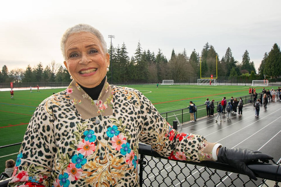 Valerie Jerome says the new Harry Jerome Oval, named after her late brother, will honour his legacy by providing better opportunities for youth in sport. | Nick Laba / North Shore News 