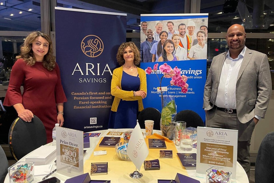 Aria Savings, launched on Jan. 21 as a division of Community Savings Credit Union, bills itself as 'Canada’s first and only Persian-focused and Farsi-speaking financial institution.' | Aria Savings 