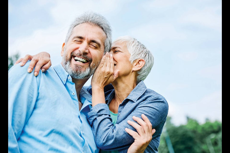 She must be telling him the answers to our annual seniors quiz. Why don’t you have a try? | Metro Creative 