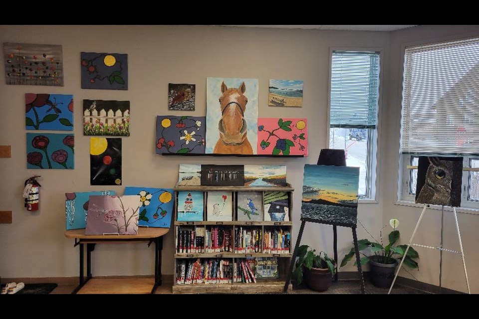 Local Artists Showcase at the Sioux Lookout Public Library. (courtesy Sioux Lookout Public Library)