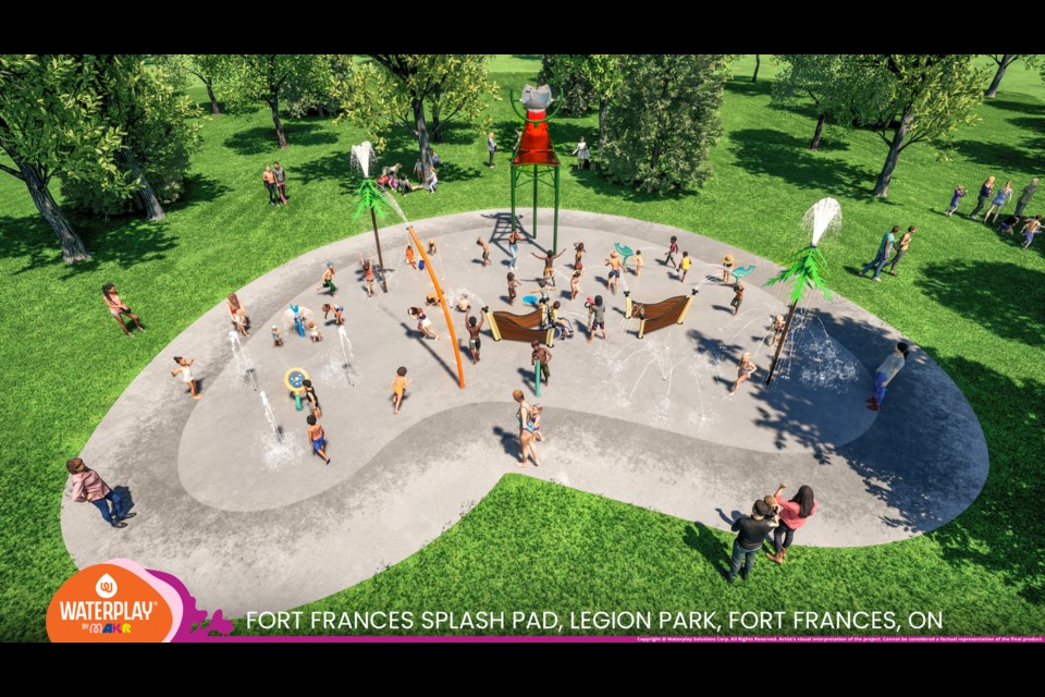 Fort Frances Splash Pad Rendering (Photo by Fort Frances Make a Big Splash Committee)