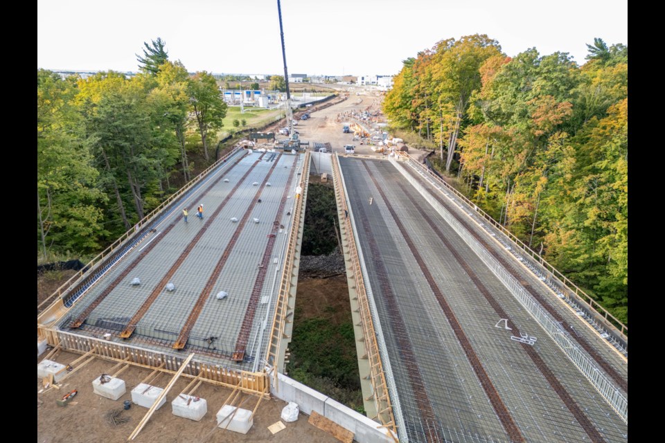 Wyecroft Road extension project on Wednesday, Oct. 9, 2024.