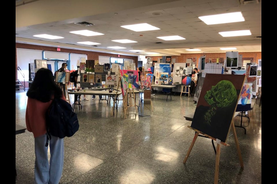 Photos from the Art Show at Iroquois Ridge High School in June 2022