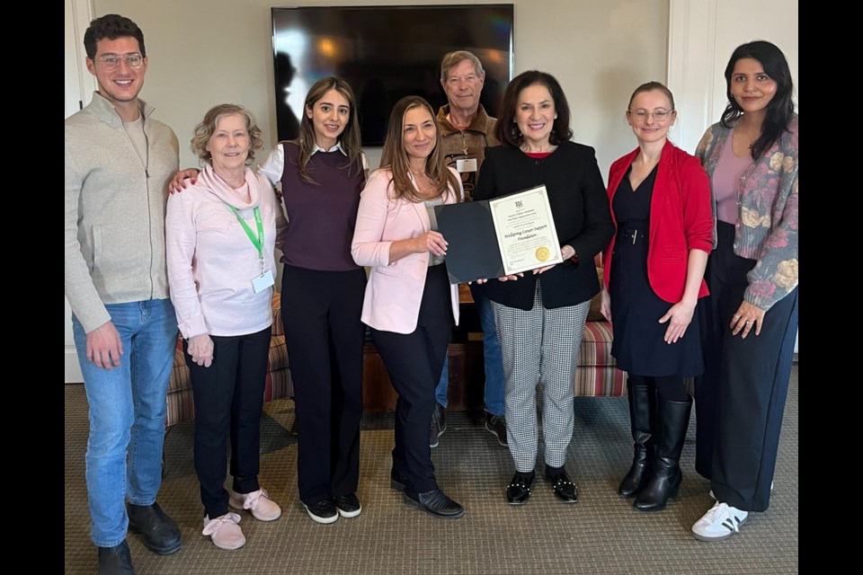 From left to right are: Michael Dodaro, Claire Andersen, Mandy Toor, Susy Borges, Ian Roberts, Effie Triantafilopoulos, Katarzyna Gal, Rumsha Khan. 