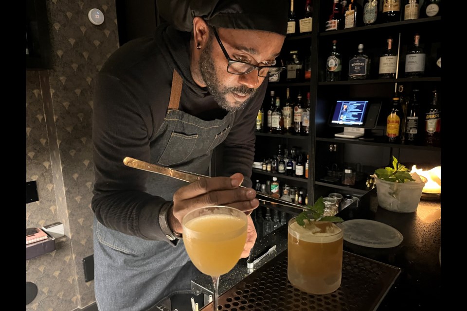 Mixologist Kanto George at Goldwyn & Sons