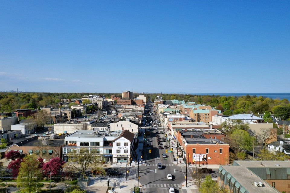 aerial-downtown-oakville-facing-east-summer