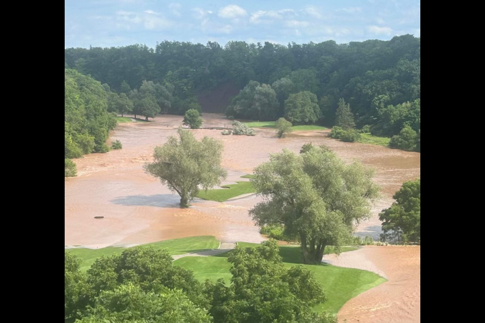 Glen Abbey Golf Club flooding. Taken on July 16, 2024