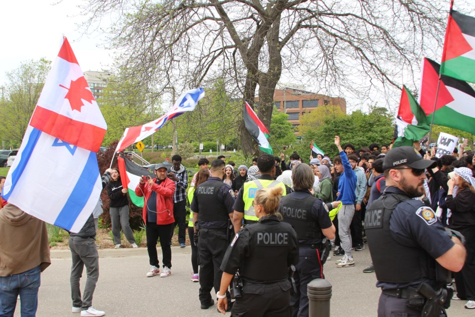 Oakville Town Hall Protest May 15, 2024