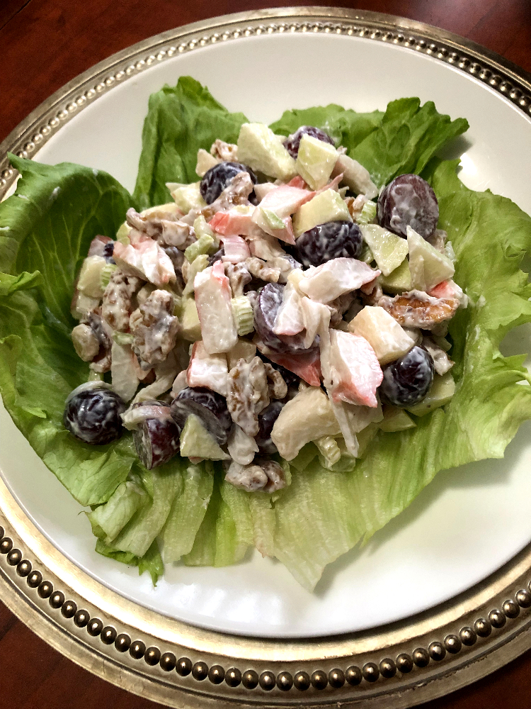 Waldorf Salad with Crab Meat Recipe | Michele Bogle