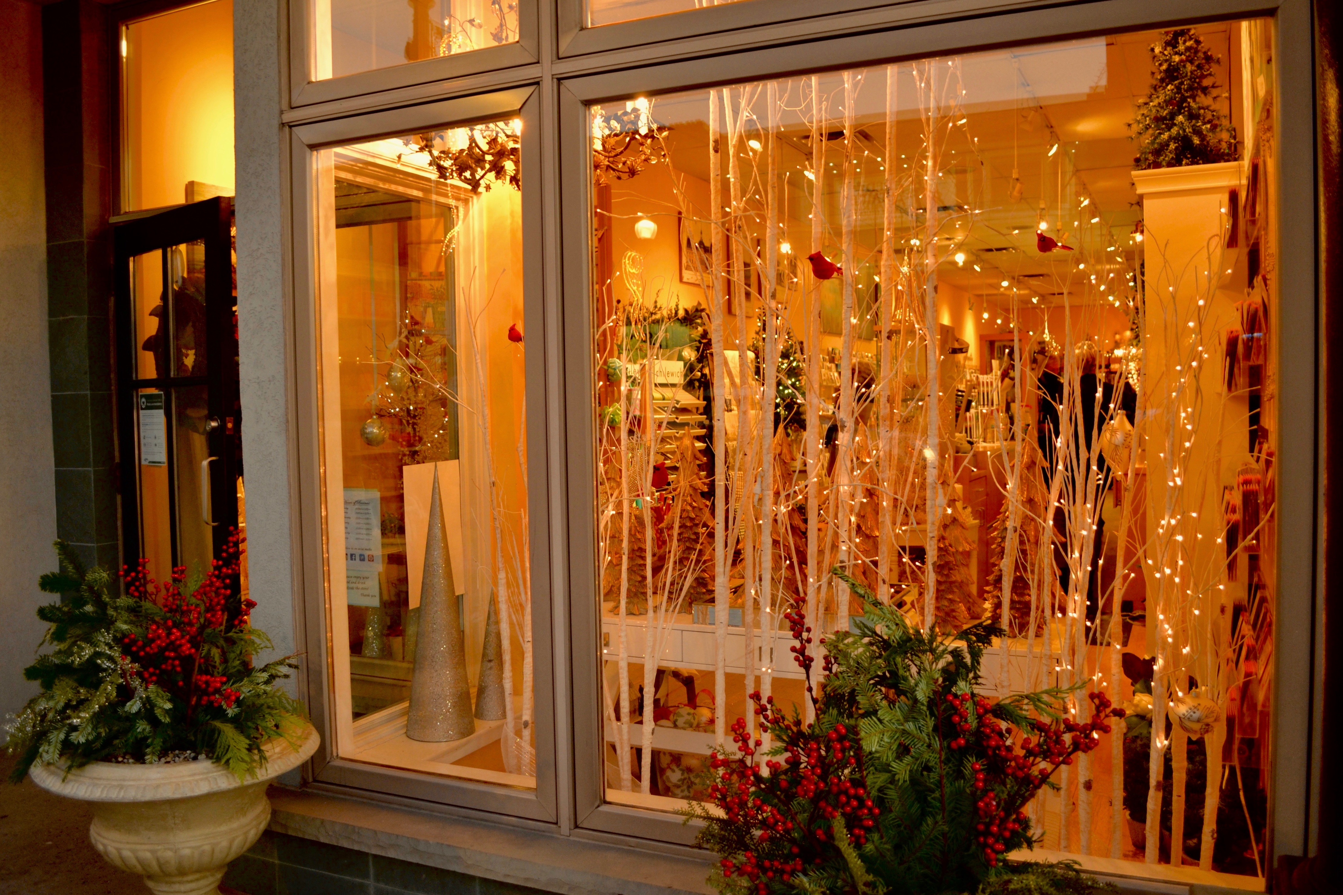 The festive storefront of Write Impressions in Downtown Oakville. | Stephanie Grella