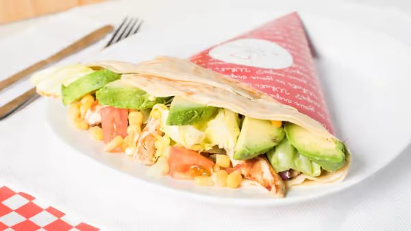 The California Chicken crepe at Crepe Delicious Cafe in Oakville | Crepe Delicious