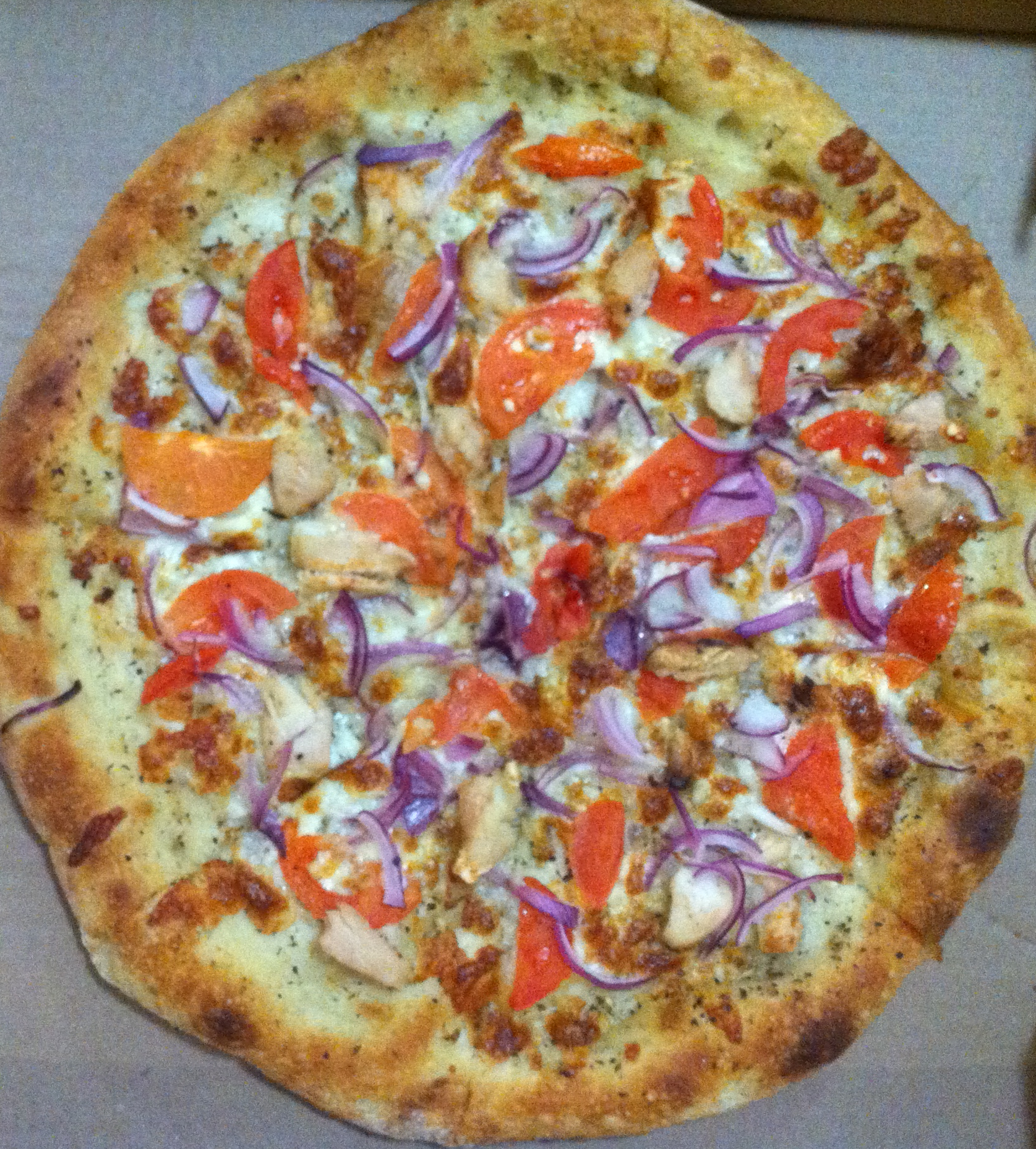 The Chicken Bruschetta Pizza at Fantastico Pizza in Oakville | Fantastico Pizza