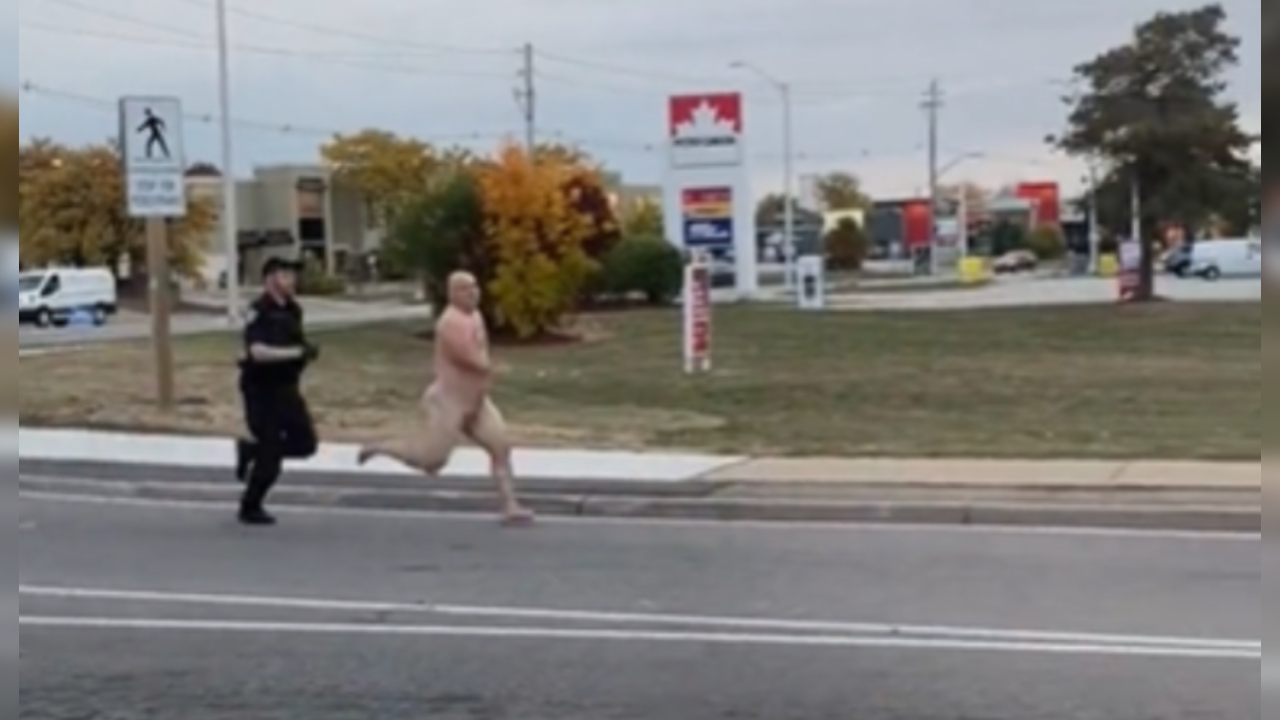 Naked man who led police on a foot chase through an Oakville intersection  likely to face charges - Oakville News