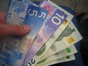 fanning of canadian notes from $5 to $20