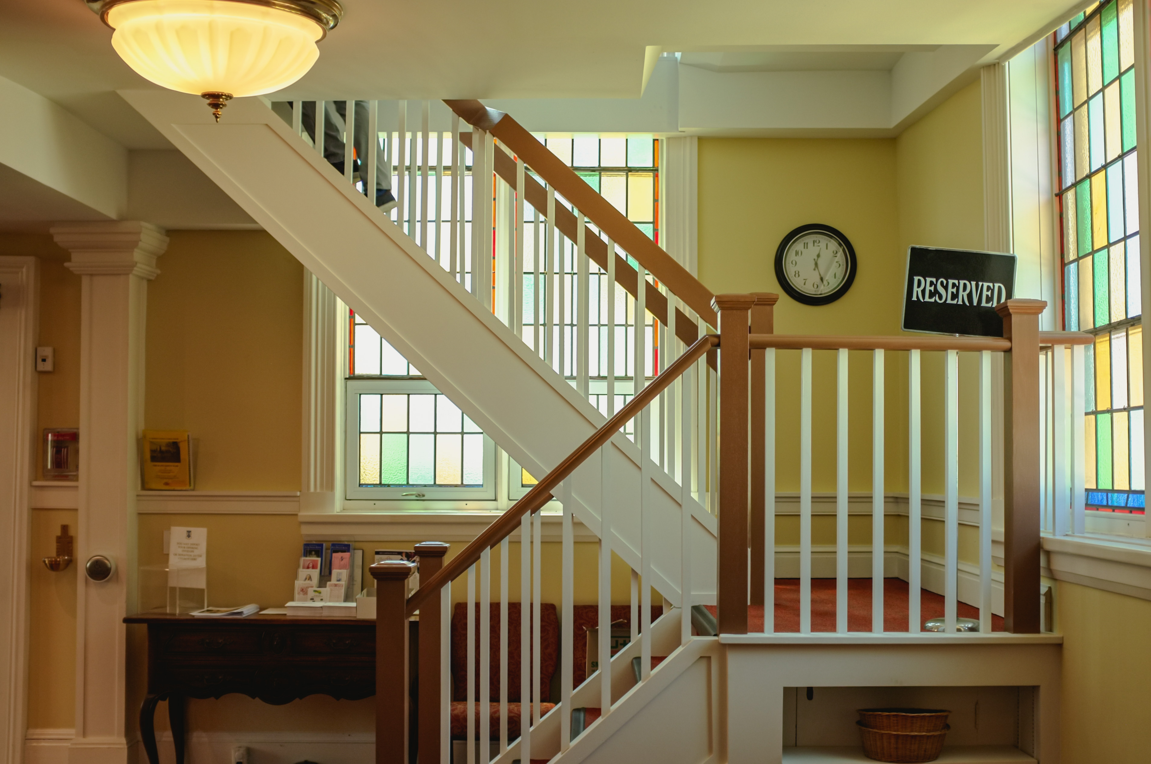 The stairs leading up to the bell tower of St. Andrew’s church. | Mumin Mian