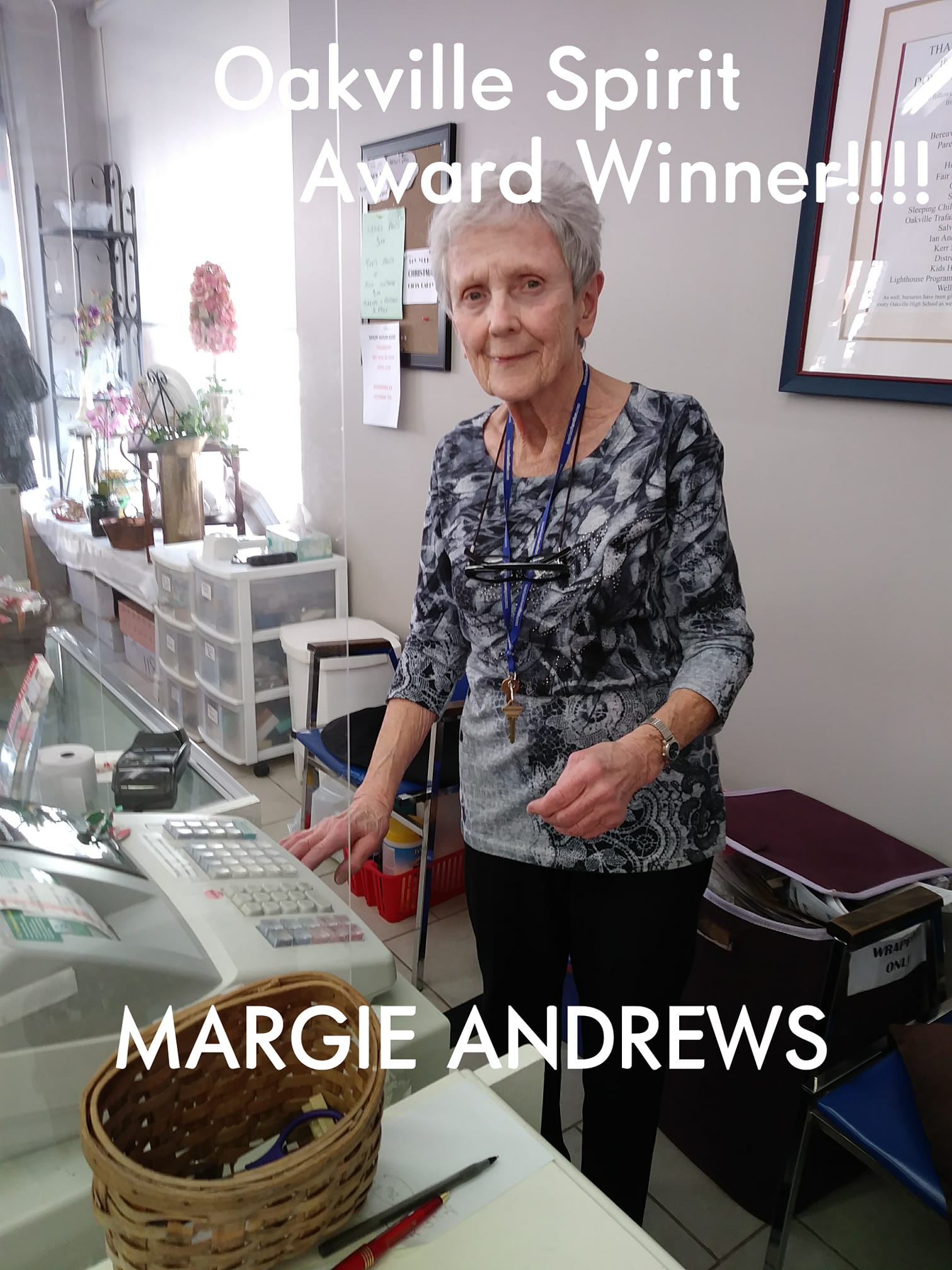 Margie Andrews | Margie Andrews in IODE shop | Janet Andrews