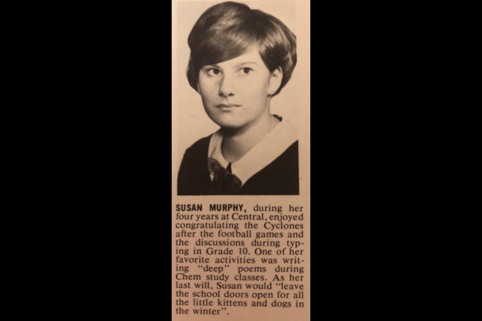 Susan Wells' senior yearbook