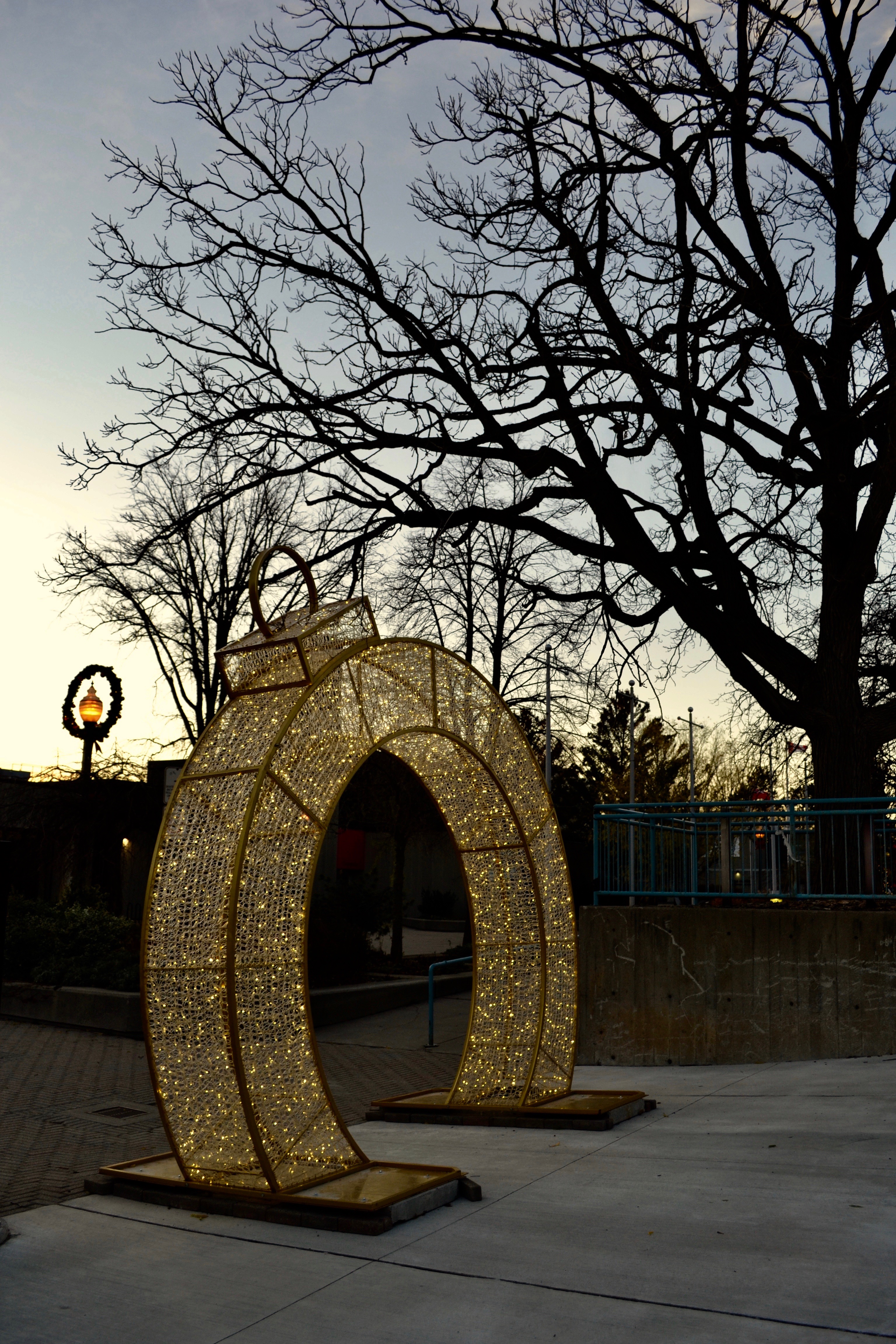 Ornament archway in Centennial Square. | Stephanie Grella