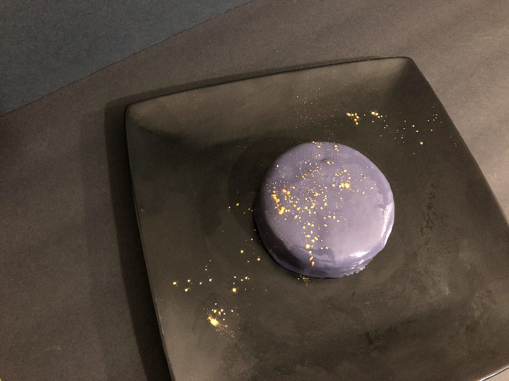 Ube Entremet | Recipe for an entremet with ube mousse, pistachio, and sponge cake | Michele Bogle