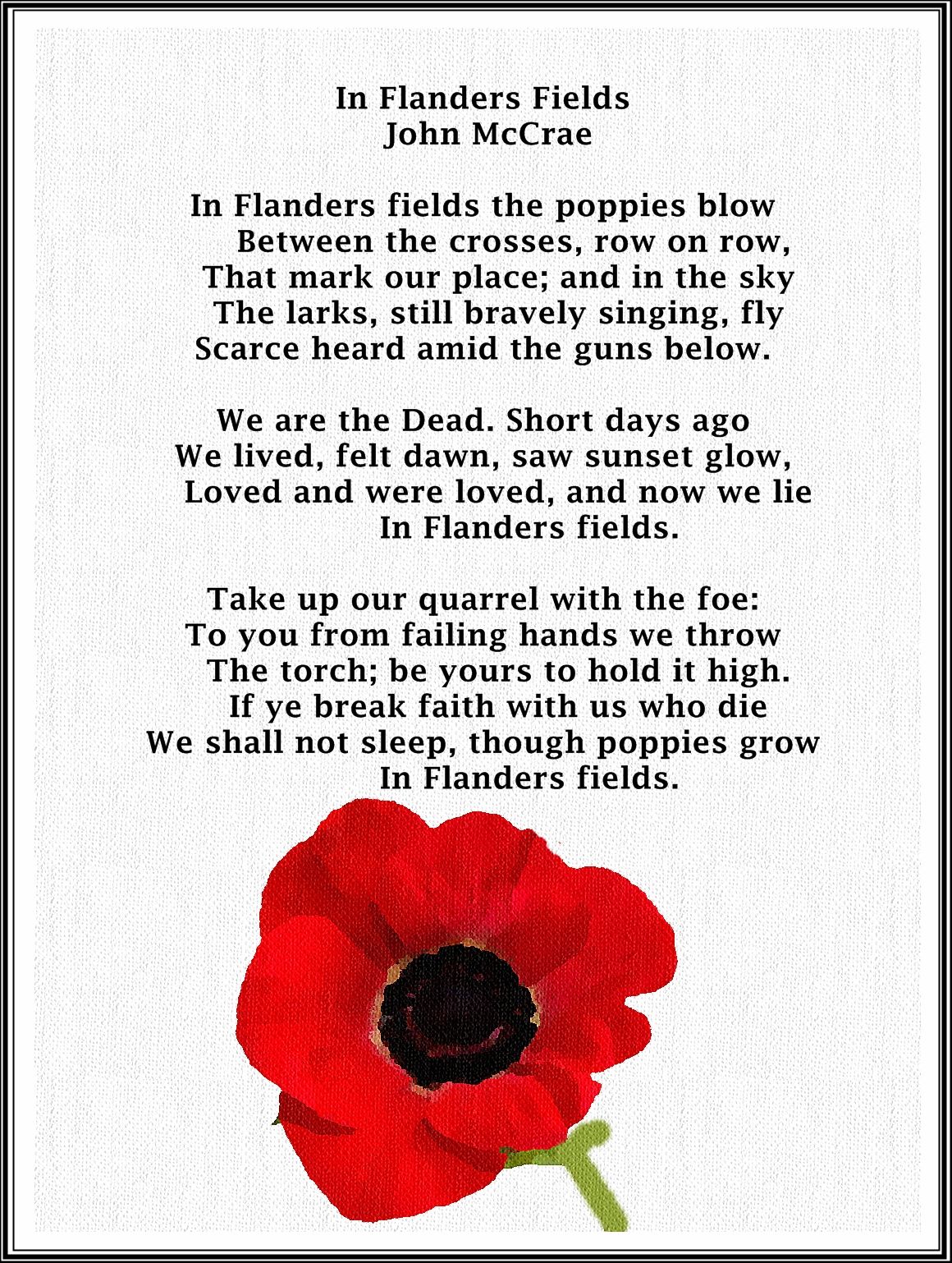 In Flanders Fields | John McCrae