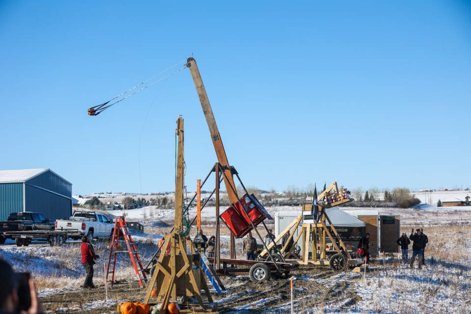 Pumpkins will be flying through the air this weekend Okotoks