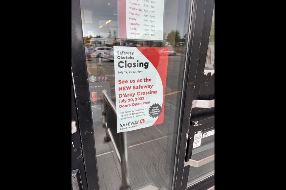 A sign on the door tells customers the store will close for good at 6 p.m. on Wednesday, July 19.