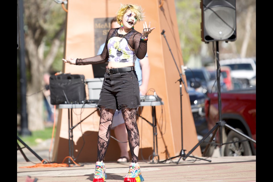 There were a variety of performances at the second annual Mother's Gay Picnic on May 12 at the Old Towne Plaza in Okotoks.