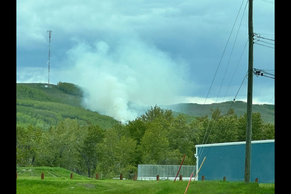 A grass fire started near 176 Street West on June 1, and firefighters from Diamond Valley, Foothills Fire and Okotoks responded.
