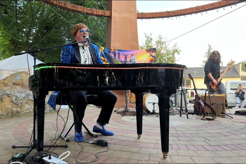 Rob Skeet covered many Elton John hits during a Thursday Nights @ the Plaza concert on July 18.