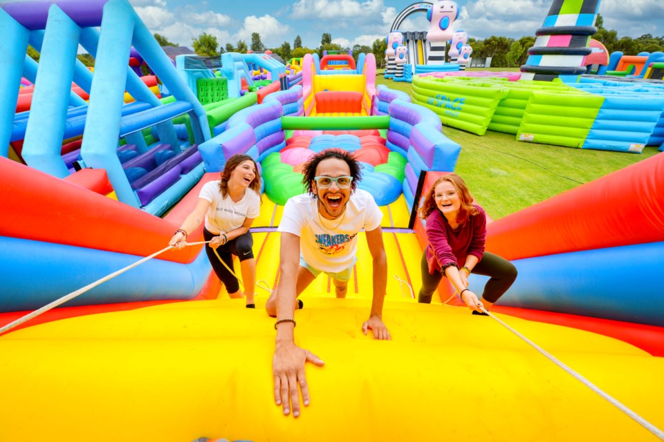 Big Bounce Canada’s 24,000-square-foot bounce house will be at Spruce Meadows from Aug. 10 to 25. 