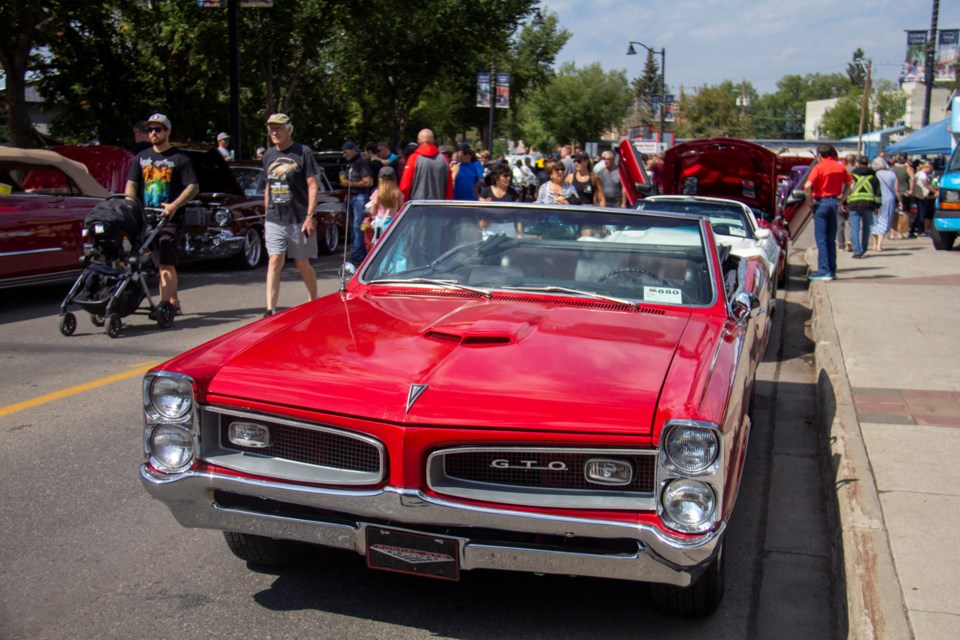 A 1966 Pontiac GTO at the annual Okotoks Show & Shine on Aug. 18.