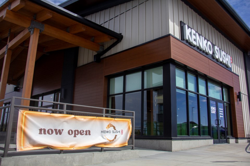 Kenko Sushi is one of three newly-opened restaurants welcoming guests in Okotoks' D'Arcy Crossing.