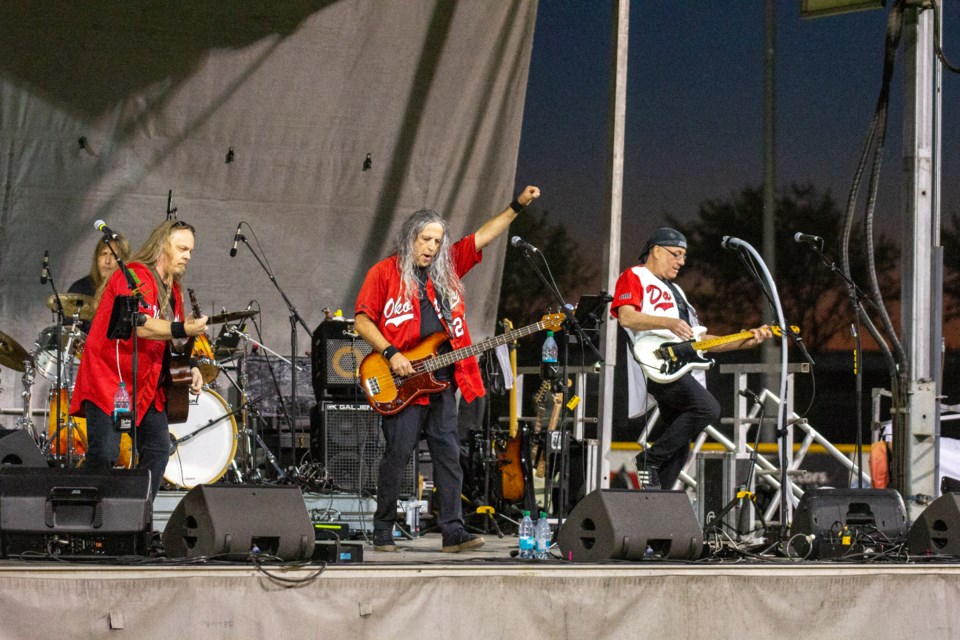 Eagle Eyes treats Okotoks to a night of epic country rock at Seaman Stadium's first-ever concert on Aug. 31.