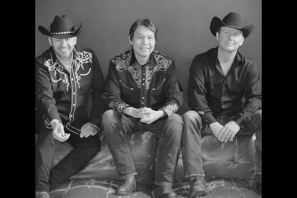 Detour Country featuring Conrad Bigknife (centre) will perform hits spanning generations when it brings The Greatest Country Music of All Time Show to Diamond Valley on Sept. 28. 