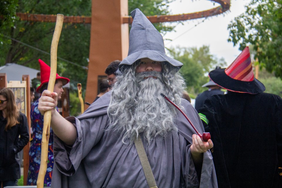 Brendan Dufresne cosplays as Gandalf during Enchanted Okotoks on Sept. 14. 