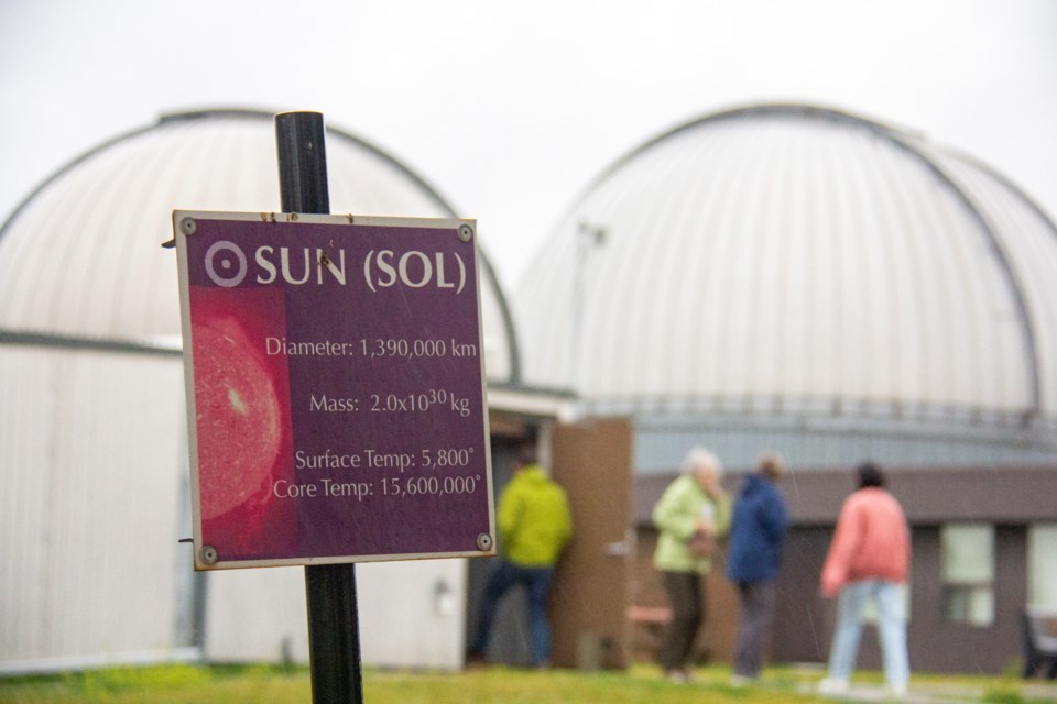 Community members filled the Rothney Astrophysical Observatory, which is closed to the public outside of special events, for the annual "Howdy Neighbour BBQ" on Sept. 12.