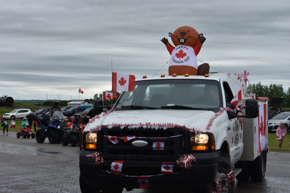 Patriotism was on full display at the Canada Day parade in Blackie.