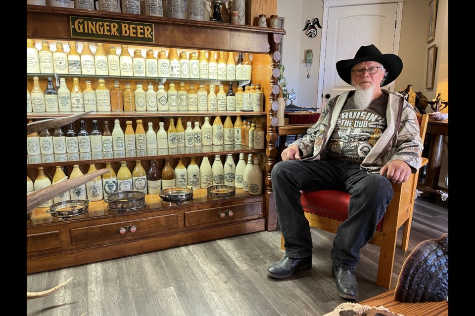 At more than 400 bottles, Ray Macdonald says his ginger beer collection is the largest in Western Canada. 