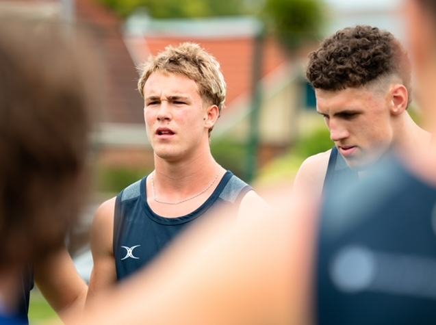 Okotokian Rhett Esler trains with Team MacDowell ahead of the 2024 Global Youth Sevens U18 rugby tournament held Dec. 13-15 in Auckland, New Zealand.