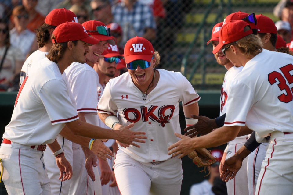 Okotoks Dawgs infielder Connor Crowson, introduced ahead of last year’s WCBL All-Star Game, will be making his second straight appearance in the WCBL All-Star Game as one of eight Okotoks players on Team West for the 2024 contest on July 20 at Seaman Stadium.