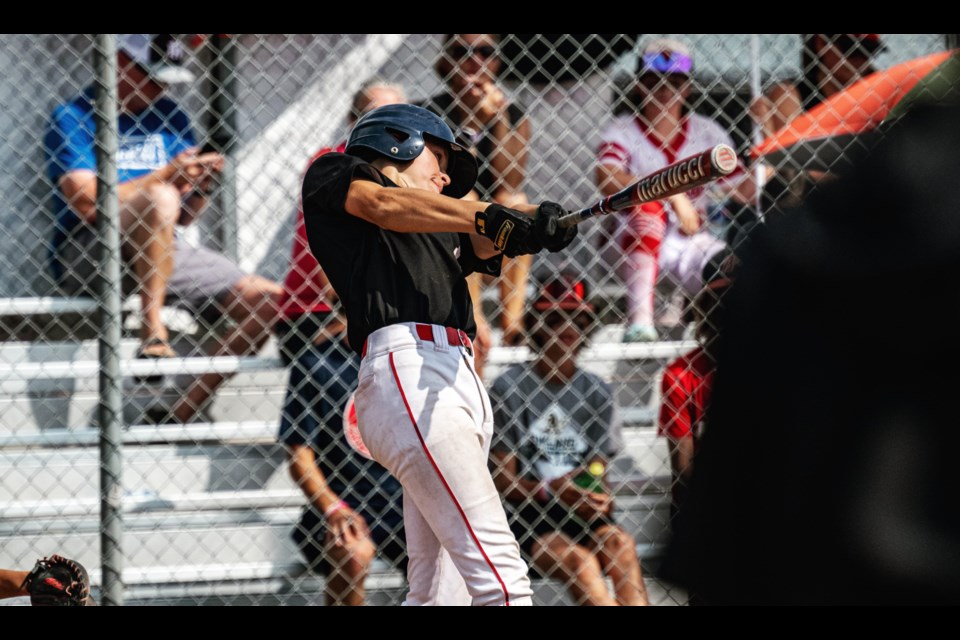 Okotokian Ethan Renaud, a member of the Okotoks Dawgs Academy, was recognized as Baseball Alberta’s 13U AAA Player of the Year for the 2023 season. (Photo submitted)