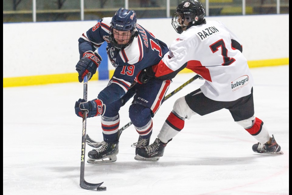 Carstar Okotoks Bisons forward Sam Callahan had five goals and eight points in the four game South Final victory over the Medicine Hat Cubs. 